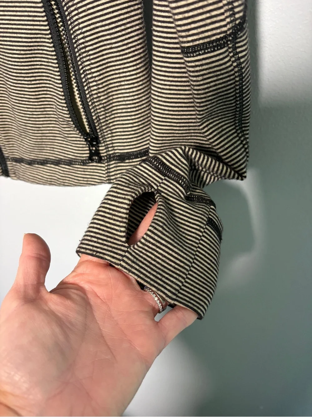 lululemon athletica Brown Zip-Up Utility Jacket